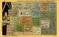 A Portion Of The Floor Of Fame Postcard