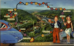 Tour Through The Oil Country Postcard