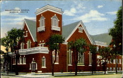 Presbyterian Church Warsaw, IN Postcard Postcard