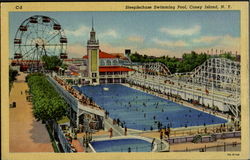 Steeplechase Swimming Pool Postcard