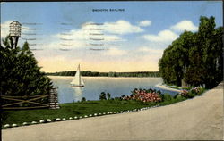 Greetings From Rock Lake Vestaburg, MI Postcard Postcard