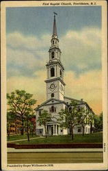First Baptist Church Providence, RI Postcard Postcard
