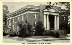 First Christian Church Pine bluff, AR Postcard Postcard