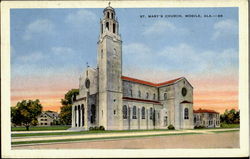 St. Mary's Church Mobile, AL Postcard Postcard