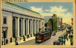 Purchase Street New Bedford, MA Postcard Postcard