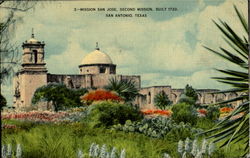 Mission San Jose Second Mission San Antonio, TX Postcard Postcard