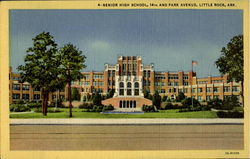Senior High School, 14th and Park Avenue Little Rock, AR Postcard Postcard