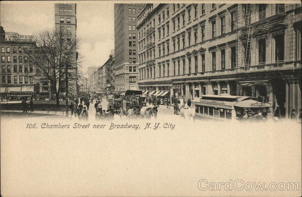 Chambers Street Near Broadway New York