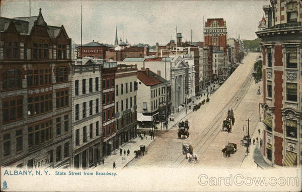 ALBANY, N.Y. State Street from Broadway. New York