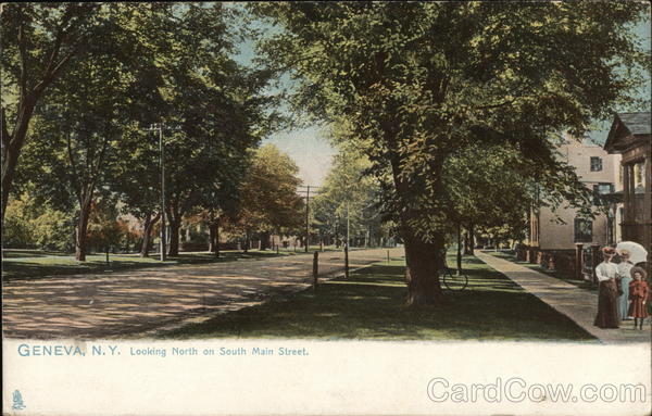 Looking North on South Main Street Geneva New York Looking North on South Main Street Geneva New York