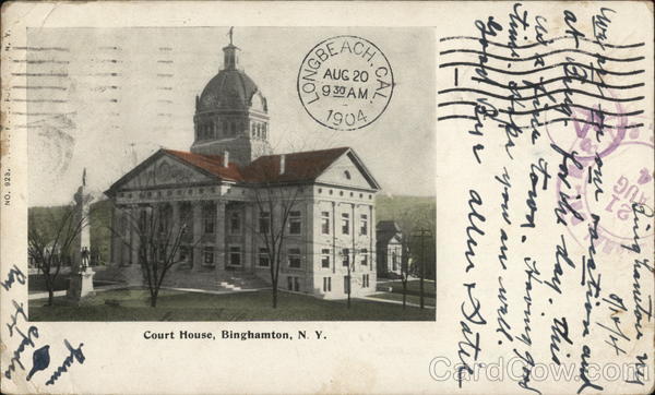 Court House Binghamton NY Postcard Court House Binghamton NY Postcard