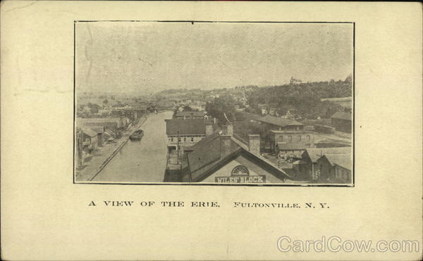 A View of the Erie Canal Fultonville New York