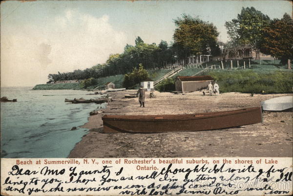 Beach at Summerville, N.Y. New York