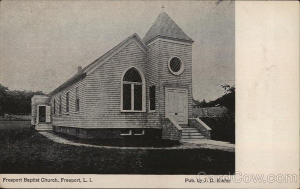 View of Baptist Church, Long Island Freeport New York