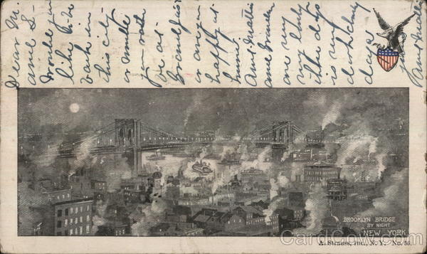 Brooklyn Bridge by Night New York