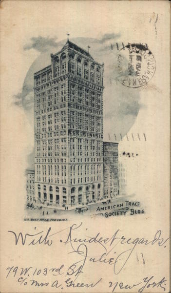 American Tract Society Bldg. New York City