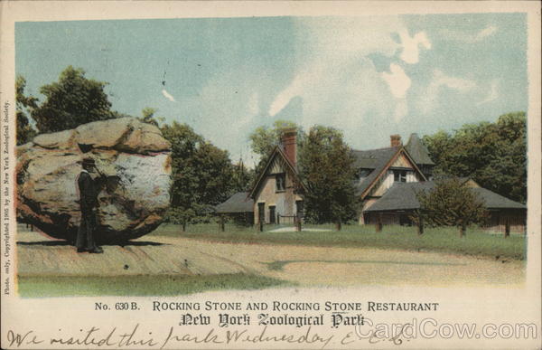 Rocking Stone and Rocking Stone Restaurant, New York Zoological Park New York City