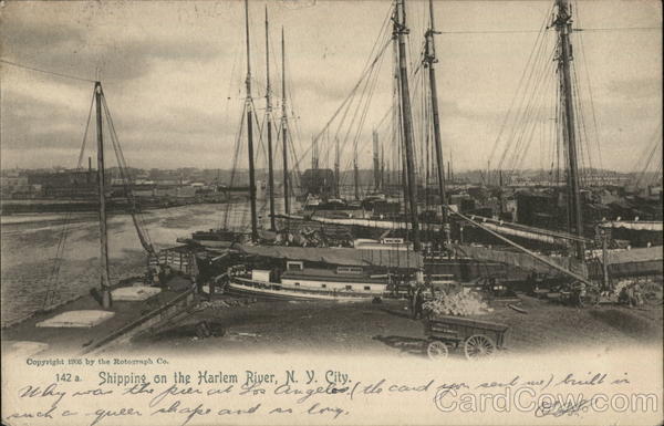Shipping on the Harlem River New York City