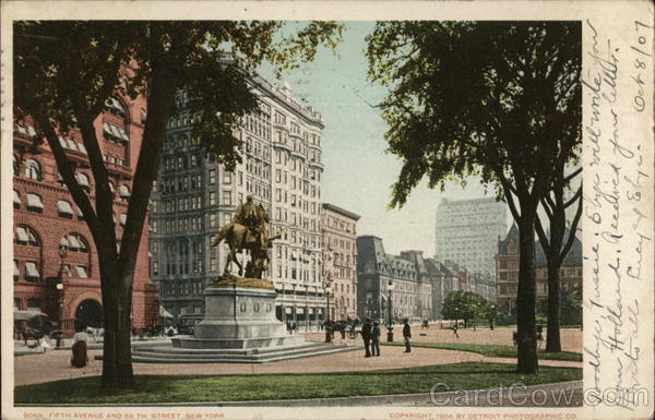 Fifth Avenue and 59th Street New York City