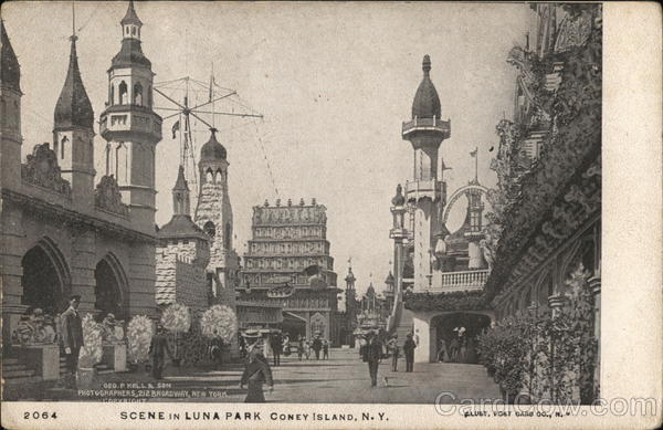 Scene in Luna Park Coney Island New York