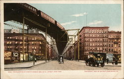 The Elevated at Eighth Avenue and 110th Street Postcard