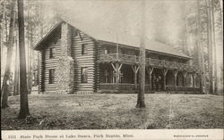 State Park House at Lake Itasca Postcard