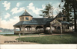 Rustic Pavilion, Forest Park Springfield, MA Postcard Postcard Postcard