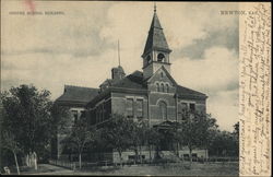 Cooper School Building Postcard