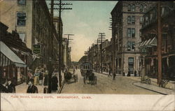 Main Street Looking North Postcard