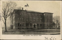 High School New Britain, CT Postcard Postcard Postcard
