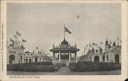 Interior of Luna Park Postcard