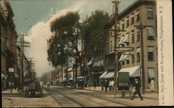 Main Street with Morgan House Poughkeepsie, NY Postcard Postcard Postcard