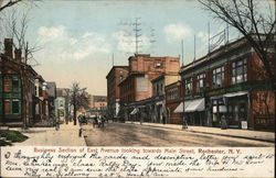 Business Section of East Avenue Looking Towards Main Street Rochester, NY Postcard Postcard Postcard