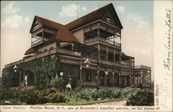 Hotel Manitou, one of Rochester's Beautiful Suburbs, on the Shores of Lake Ontario Manitou Beach, NY Postcard Postcard Postcard