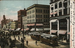 Main St. Looking West Rochester, NY Postcard Postcard Postcard