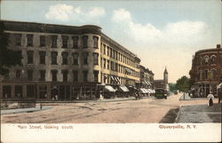 Main Street, looking South Gloversville, NY Postcard Postcard Postcard