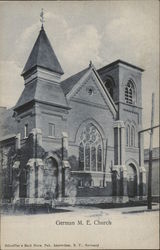 German M. E. Church Amsterdam, NY Postcard Postcard Postcard
