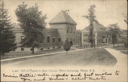 Hall of Physics & State School, Alfred University Postcard