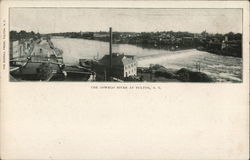 Oswego River at Fulton New York Postcard Postcard Postcard