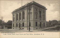 United States Court House and Post Office Jamestown, NY Postcard Postcard Postcard