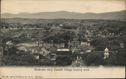 Bird's Eye View Catskill Village Looking West New York Postcard Postcard Postcard