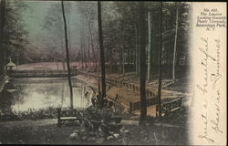 The Lagoon Looking Towards Picnic Grounds Sacandaga Park, NY Postcard Postcard Postcard