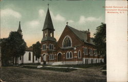 Methodist Episcopal and Universalist Churches, Middleville, N.Y. New York Postcard Postcard Postcard