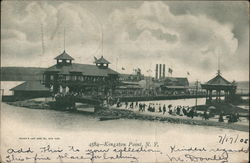 Bathing Beach and Buildings, Kingston Point Postcard