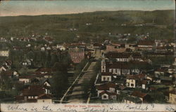 Birds Eye View of Gowanda New York Postcard Postcard Postcard