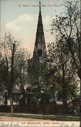St. John's Church, New York Avenue Fort Wadsworth, NY Postcard Postcard Postcard