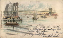 Brooklyn Bridge New York City, NY Postcard Postcard Postcard