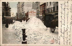 A Winter Day on Broadway New York City, NY Postcard Postcard Postcard