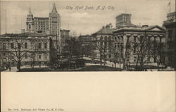 City Hall Park New York City, NY Postcard Postcard Postcard
