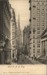 Wall Street New York City, NY Postcard Postcard Postcard